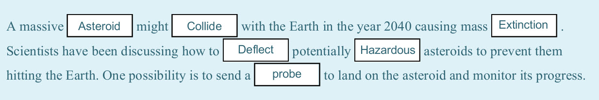 Amassive Asteroid Imight Collide I with the Earth in the year 2040 causing massI Extinction
Scientists have been discussing how to Deflect I potentia ...